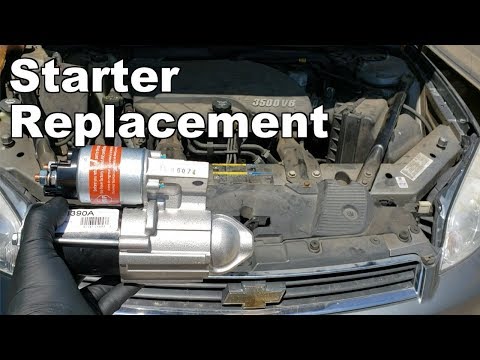 How To Replace A Starter On A Chevy Impala 3.5L 3.9L 2006-2011