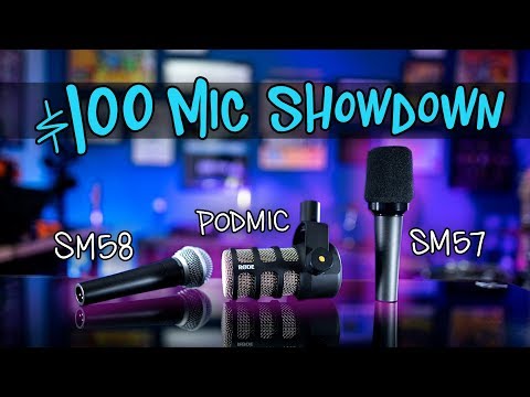 Budget Podcast Mic Showdown: Rode PodMic, Shure SM58, Shure SM57