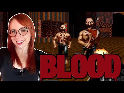 Let's play BLOOD: Fresh Supply! PC game from the 90s - Erin Plays