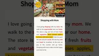 English Listening Practice – Shopping With Mom | Short English Story with Subtitles