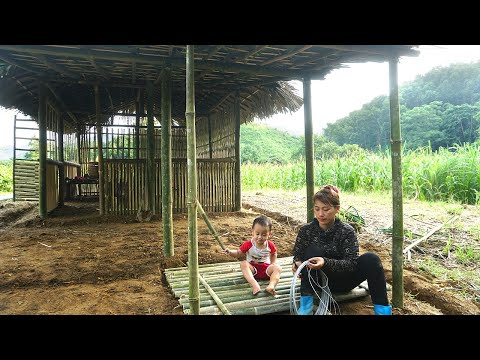 FULL VIDEO: 380 Days Start to Finish - Difficult Journey of a Single Mother Building a Bamboo House