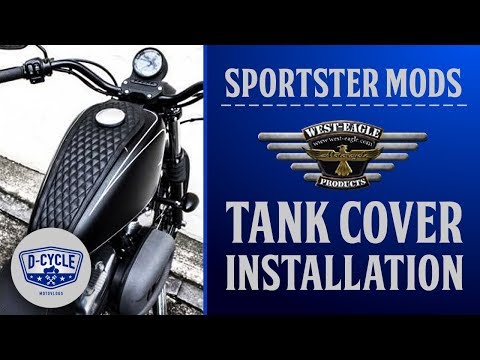 West Eagle Tank Cover Installation #tankbib #howto #iron883