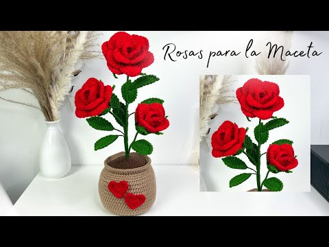 Tutorial Roses for Pots💜Mayelin Ros
