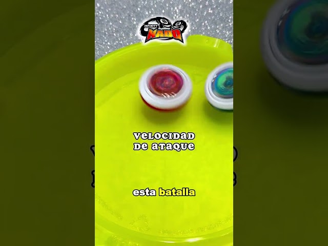 Vídeo relacionado con INFINITY NADO peonza Battle Arena Set, peonza para niños 2PCS contra Juguetes con Mini Lanzador de Espadas, para niños y niñas 5 6 7 8 9 10 11 12 años en adelante