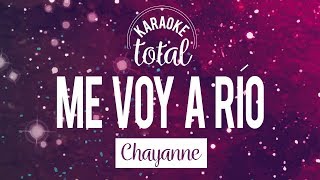 Me voy a Río - Chayanne - Karaoke con coros