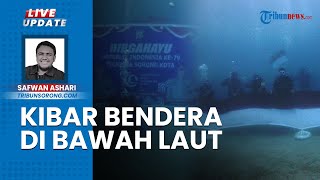 Polisi Kibarkan Bendera Merah Putih di Dasar Laut Saoka Sorong Kota, Peringati HUT ke-79 RI