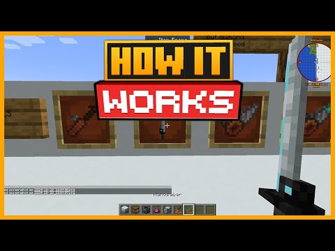 🟨 HOW NANOSABER WORKS in the TECH REBORN MOD in MINECRAFT