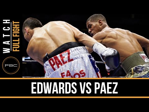 Edwards vs Paez FULL FIGHT: Dec. 12, 2015 - NCBSN