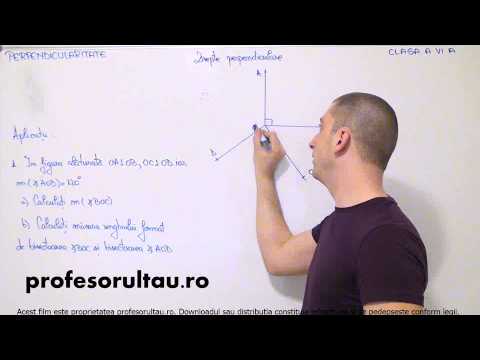 18   cls6   Perpendicularitate   drepte perpendiculare   exercitii   partea 1