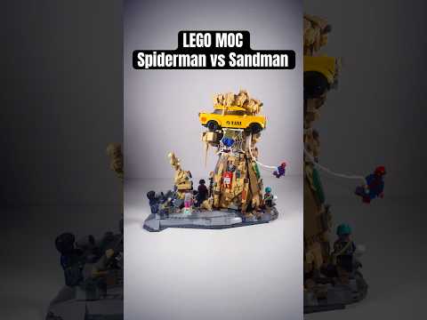 Spiderman vs Sandman LEGO MOC #LEGO #MOC #Spiderman #Sandman #Marvel