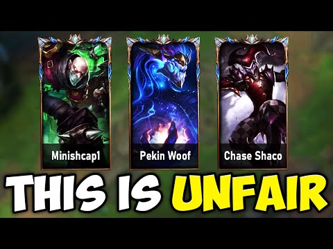 WHEN 5 CHALLENGER SMURFS GET MATCHED TOGETHER (FT. CHASE SHACO, PEKIN WOOF)