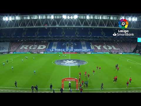 Calentamiento RCD Espanyol de Barcelona vs CD Lugo