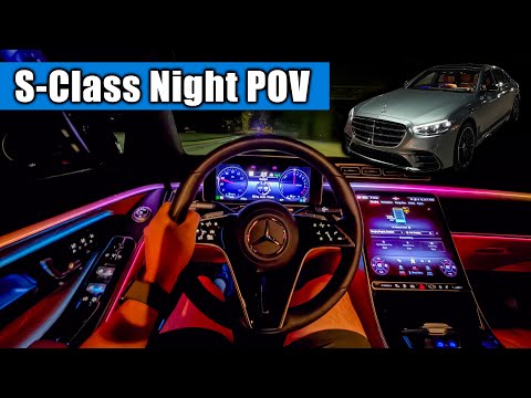 $140,000 Mercedes S580e Night Drive POV! | Point of Driving