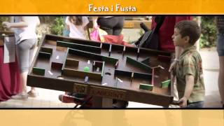 Jocs tradicionals de fusta, amb Cia. Festa i Fusta