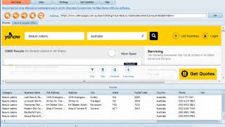 How to scrape business data and emails from Yellow pages Australia