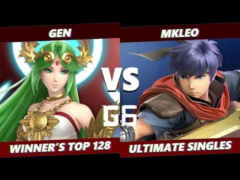 Glitch 6 SSBU -  HO3K | Gen (Palutena) VS  FOX MVG | MKLeo (Ike) Smash Ultimate Winner's Top 128
