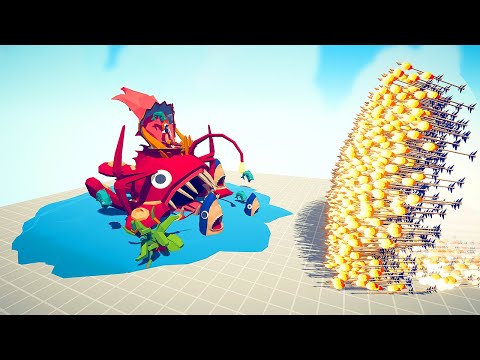 SEA KING vs EVERY GOD - Totally Accurate Battle Simulator TABS