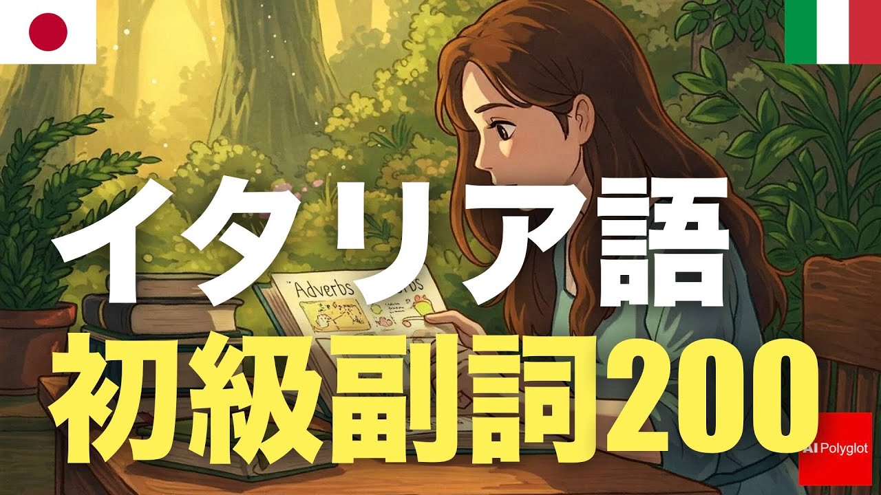 イタリア語初級副詞200 | 聞き流し | 第二外国語 | 音声学習 | リスニング練習