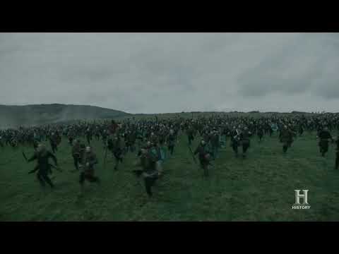 Vikings S05E08 - Bishop Headmund falls on battle - Civil Battle (Part 2)
