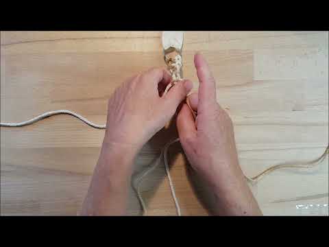 Einfacher Makramee-Anhänger - Teil 1 - Spiralknoten