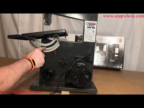 Harbor Freight 9 inch Bench Band Saw Setup and Review - Central Machinery