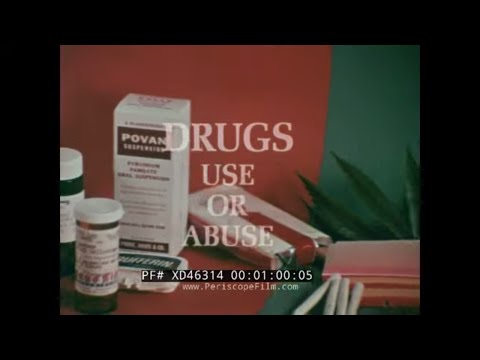 1970’S  “DRUG USE OR ABUSE” PRESCRIPTION & OVER THE COUNTER VS. STREET DRUGS    XD46314