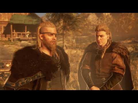 Ending of Assassin's Creed Valhalla - Odin and Eivor in Vinland