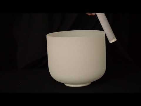 9" Classic Frosted Singing Bowl (D+20)  - Unlimited Singing Bowls