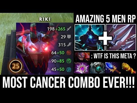 If You Can See Me, You're Already DEAD | Most Cancer Combo Scepter Riki + Amazing 5 Men RP DotA 2