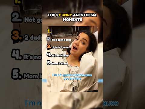 Top 5 Funniest Anesthesia Reactions part 12 🤣 #shorts