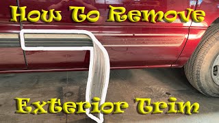 How to Remove the Side Trim off A Vehicle