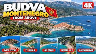 Budva & Sveti Stefan, Montenegro 🇲🇪 | Stunning 4K Drone Tour