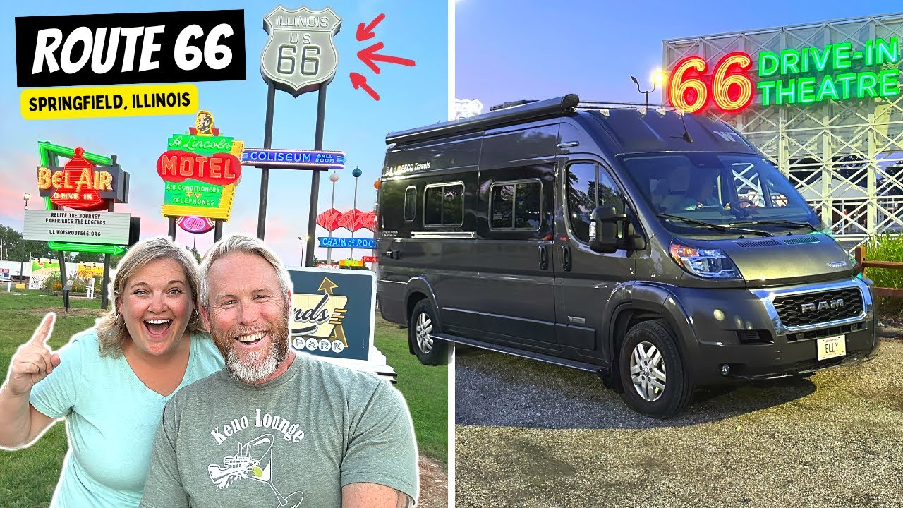 The FAMOUS ROUTE 66!!! We Are In LOVE!! (Springfield, IL)