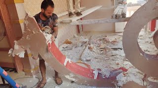 قلبى بيرقص من الفرحه????إبتدينا أول التجديدات????كسرنا جبس الشقه ورميناه ف الشارع وخليناه ع المحاره????