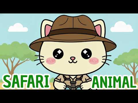 Safari Animal 🦁🎶 Música Infantil com Sons dos Animais