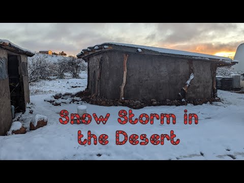 Snow Storm in the Arizona Desert