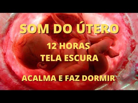 12 HORAS SOM DO ÚTERO TELA ESCURA - ORIGINAL ACALMA BEBÊ 💕
