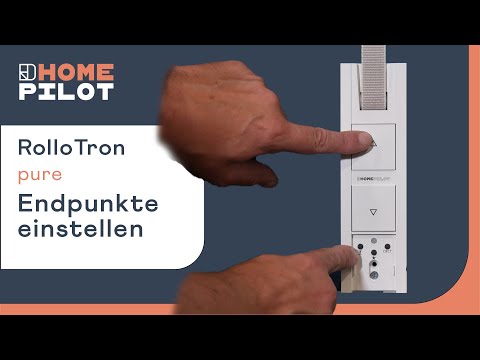 Setting end points - RolloTron flush-mounted belt winder pure