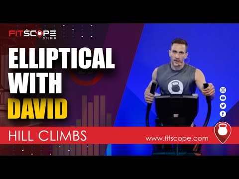 Elliptical Hill Climb | HIIT Elliptical Workout | Fitscope Studio