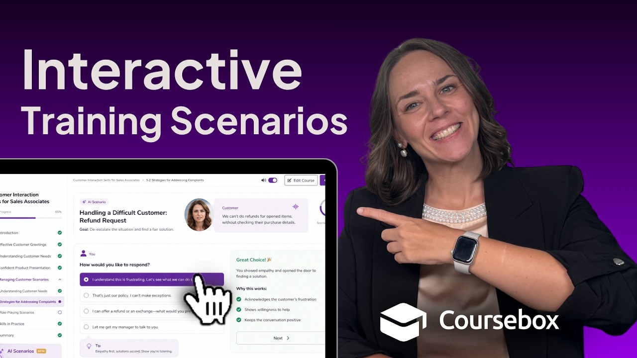 Build interactive training scenarios with AI
