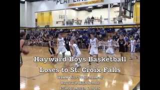 preview picture of video 'Hayward Boys Lose to Saint Croix Falls'