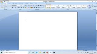 How to set up the title bar and MS Word document