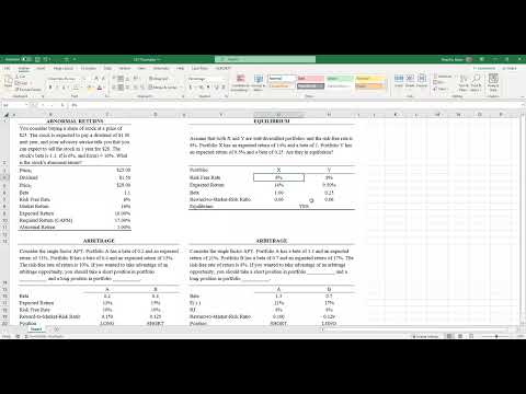 Abnormal Returns & Arbitrage XL