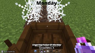 How Fast The Week Goes By Portrayed By Minecraft