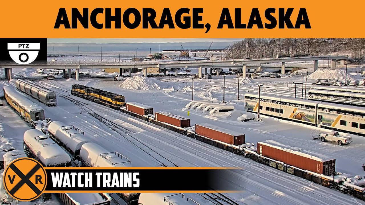 Live webcam view of Anchorage Train Yard Cam