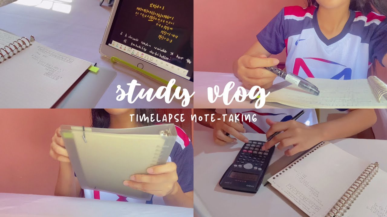 study vlog 03: timelapse note-taking ⏳