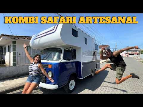 RESULTADO FINAL da nossa KOMBI SAFARI ARTESANAL feita do zero😱