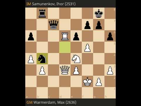 Max Warmerdam vs Ihor Samunenkov- Fide Grand Swiss 2023, Round 3