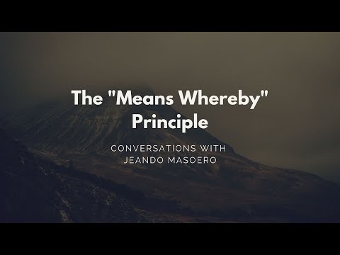 CGC #11: The "Means Whereby" Principle - Initial Alexander Technique