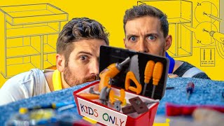 We Build Ikea Furniture With Toddler Toys - No Idea Ikea